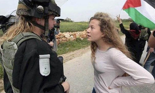 Peruanos reclaman la libertad de la adolescente palestina Ahed Tamimi